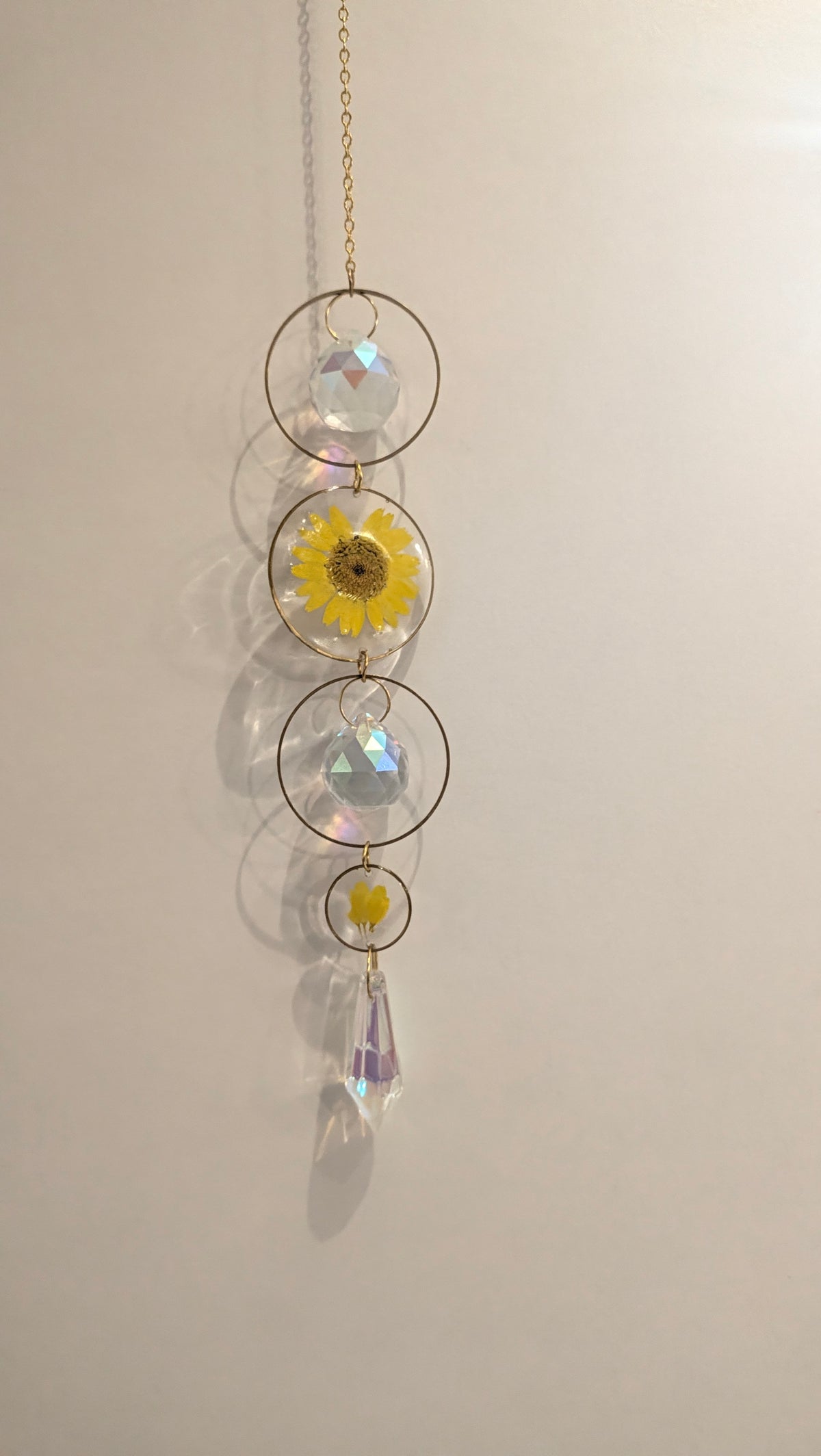 Sun Catcher fleuri – Attrape-soleil aux fleurs naturelles