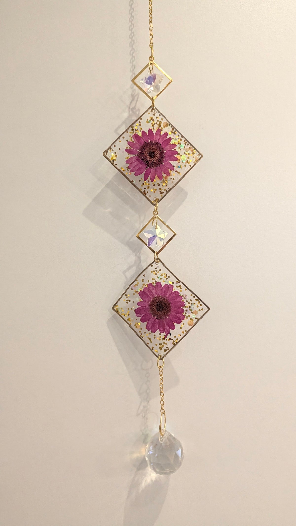 Sun Catcher fleuri – Attrape-soleil aux fleurs naturelles
