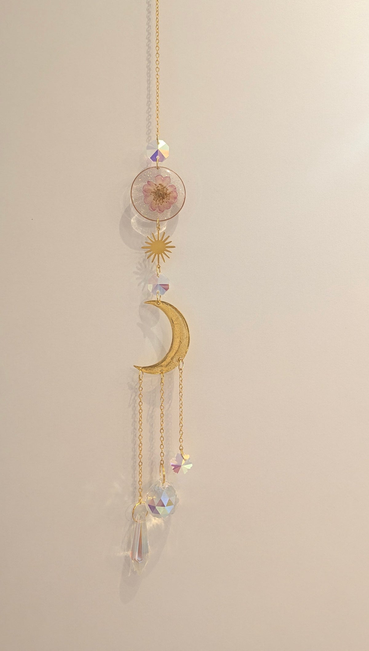 Sun Catcher fleuri – Attrape-soleil aux fleurs naturelles